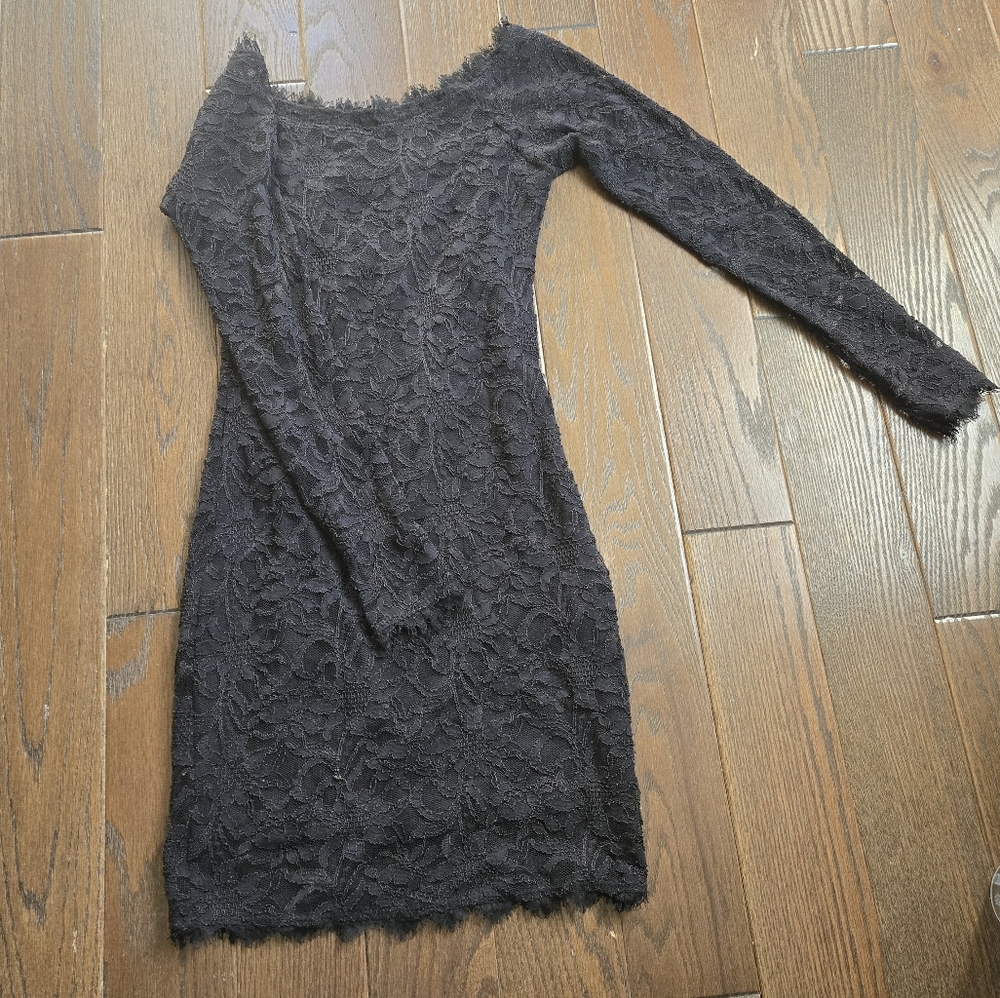 Elegant Black Lace Dress